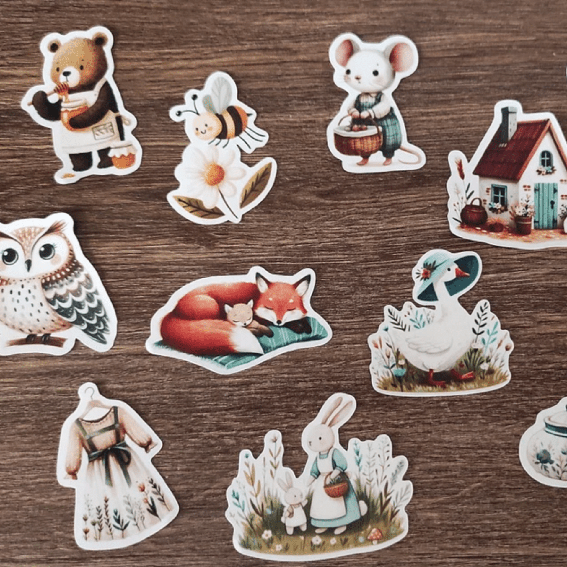 Set de stickers "Cottagecore" - 2