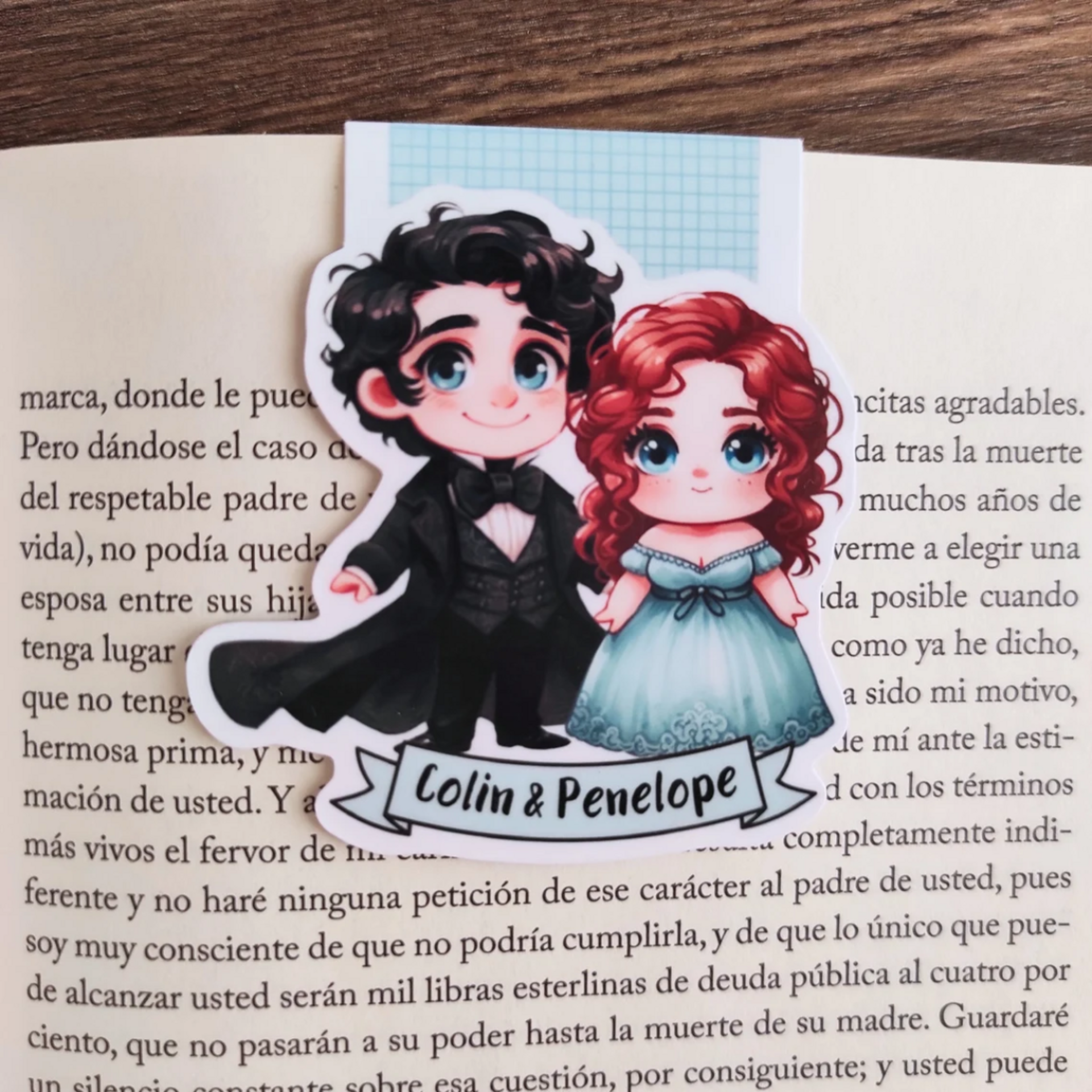 Marcapáginas de Los Bridgerton - Colin y Penélope - 2