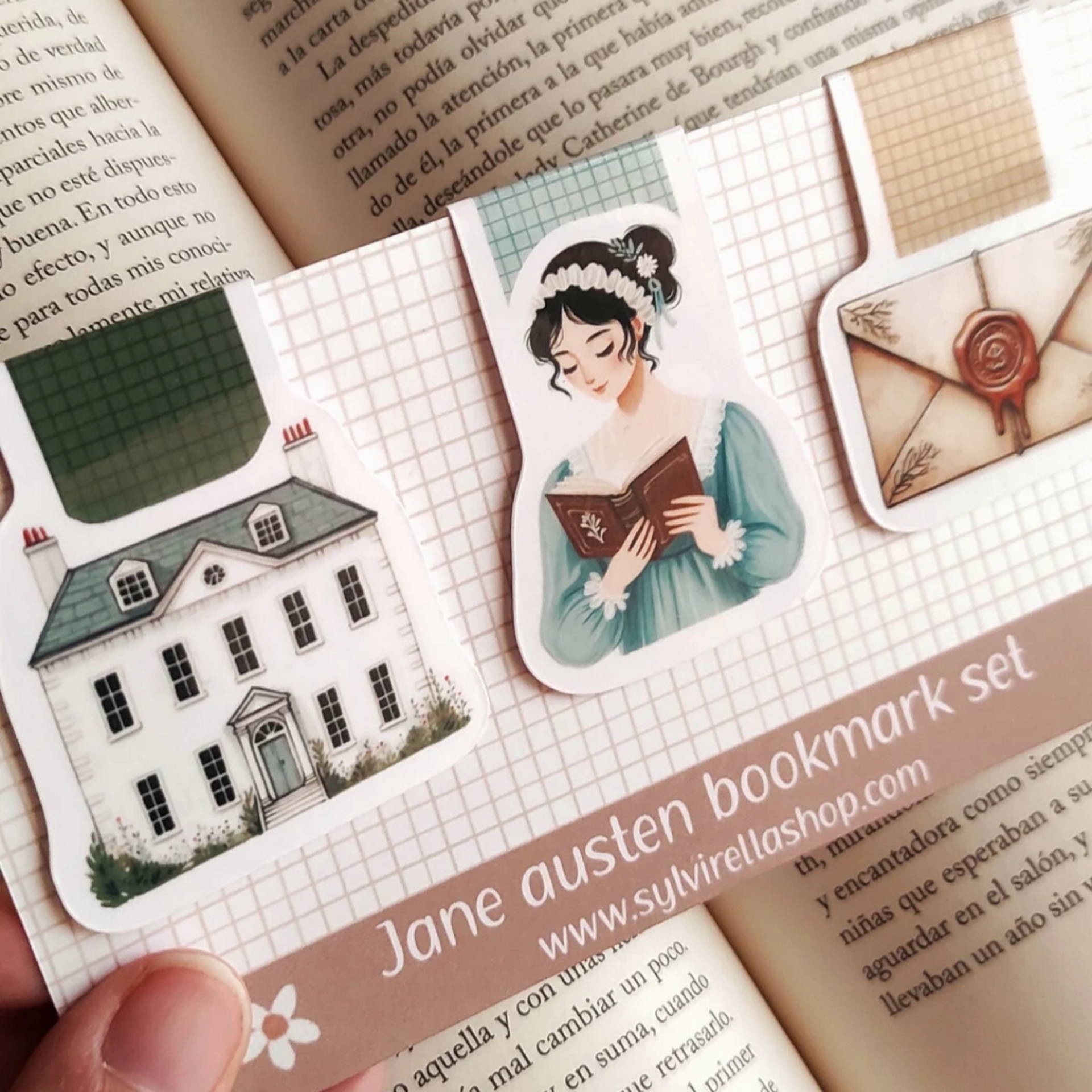 Set de 3 marcapáginas de Jane Austen - 3