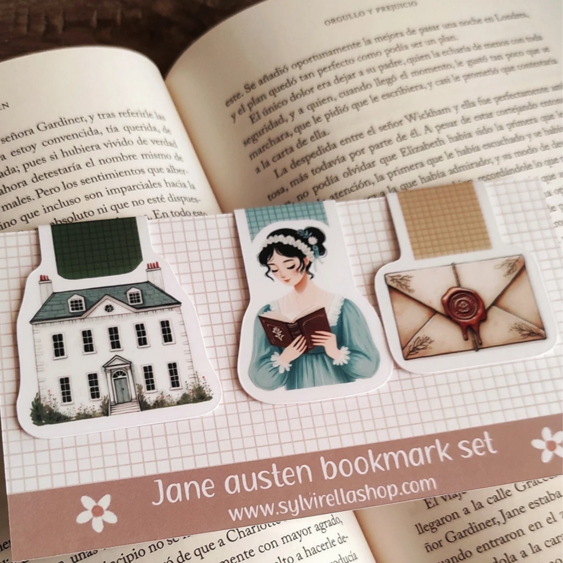 Set de 3 marcapáginas de Jane Austen - 7